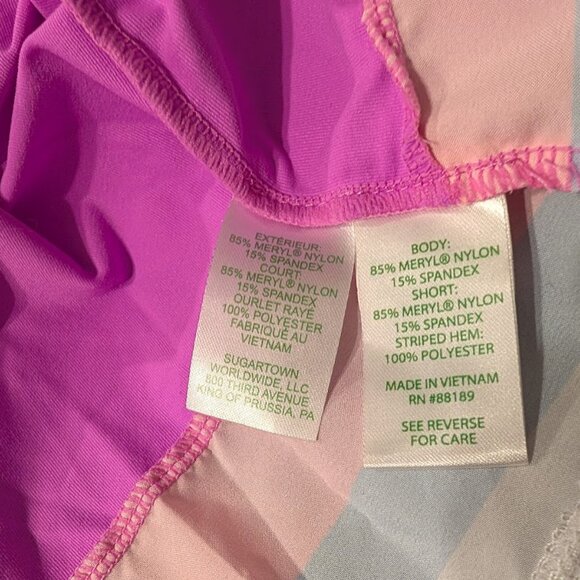 SOLD Lilly Pulitzer Loren Luxletic Tennis Skort Size M Amethyst Stripe NWOT $108 - Picture 7 of 9